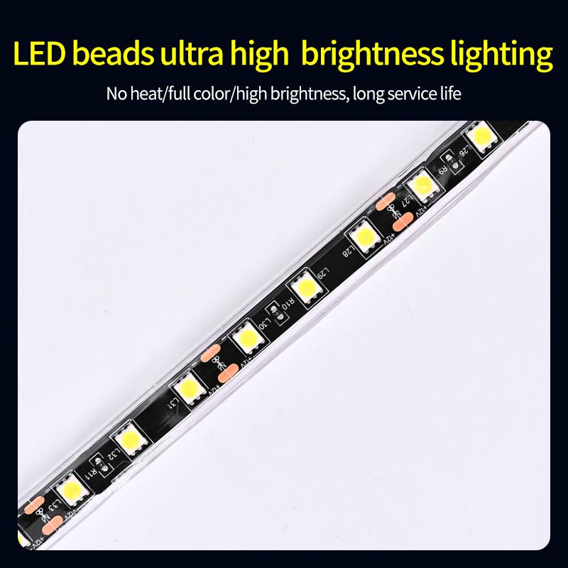 SEAMETAL Car Under Hood LED Light Bar Engine Work Inspection Repair Automatic Lighting Kit Waterproof Universal White Light Bars