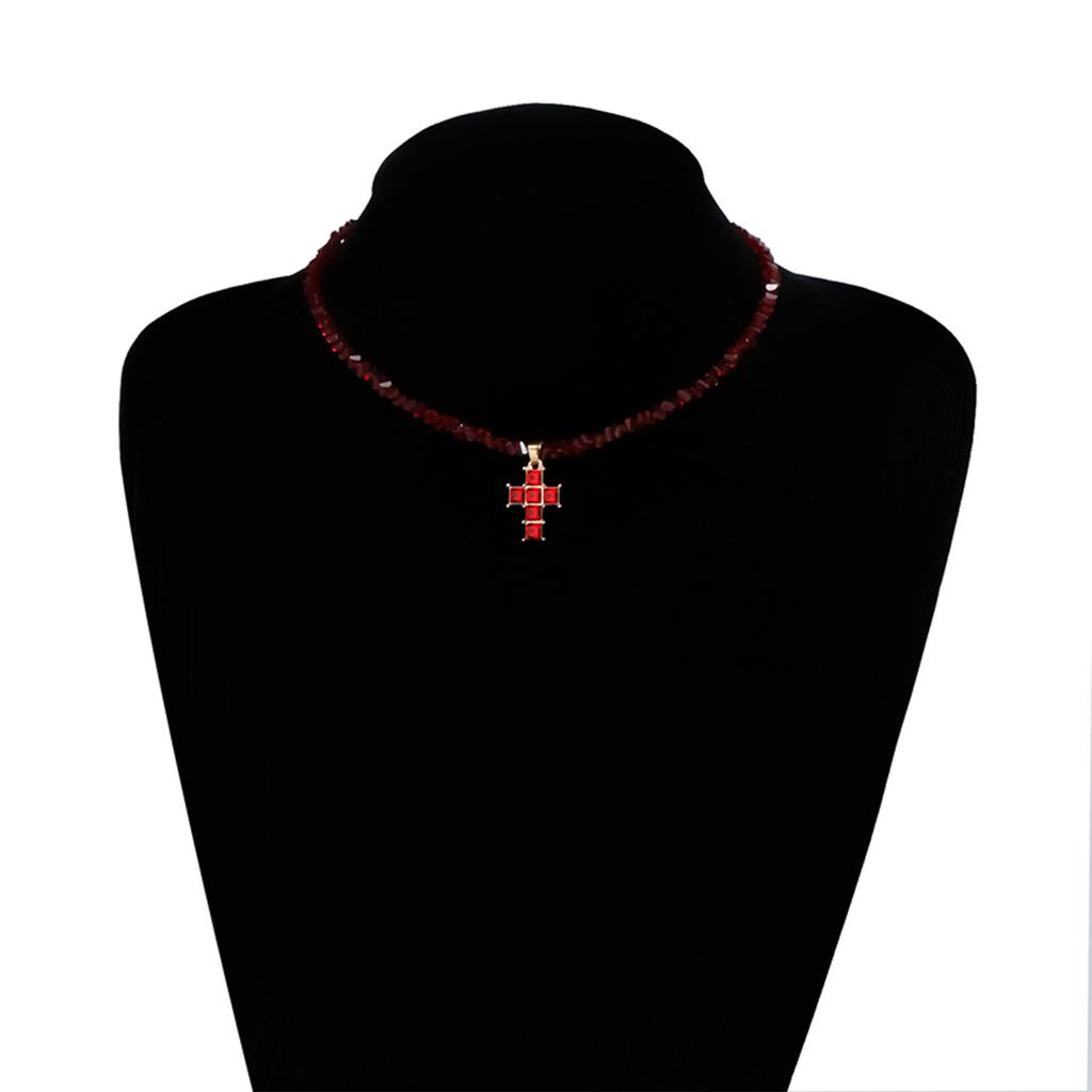 Versatile Triangular Crystal Crosses Pendant Necklace Perfect For Daily Activities Special Occasions And Gift Giving