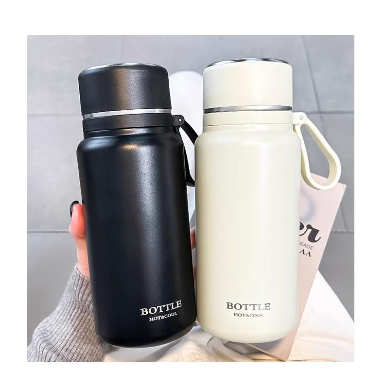 New Stainless Steel Insulated Water Cup with Lid & Tea Infuser for Men & Women