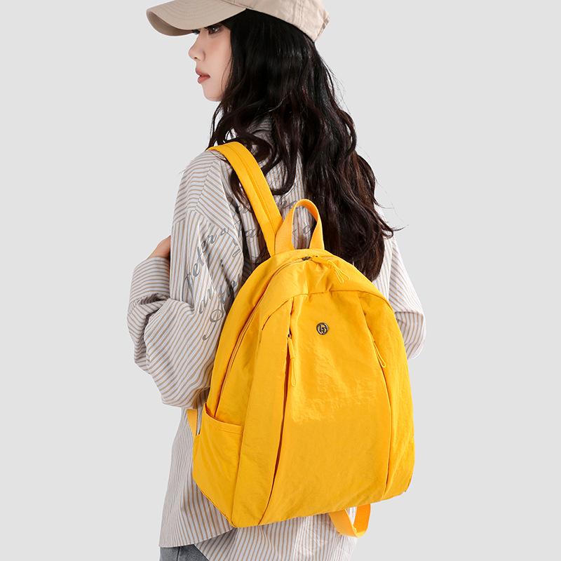 Women's Lightweight Candy Color Mini Backpack: Large Capacity for Travel, Hiking, or School - Casual Shoulder or Crossbody Use