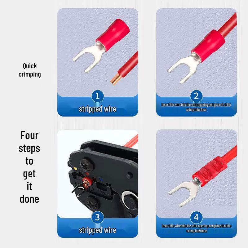 SV Insulated Spade and Fork Terminal Connector Y & U-shaped 1.25-3/4/5/6/8