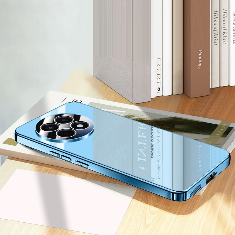 For OnePlus Ace 5 Pro 5G/Ace 5 5G Case Electroplating PC Phone Back Cover with Camera Lens Protector