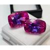Pitambari Sapphire For Earring Making Natural 26 Ct Cushion Cut Pair Gemstone