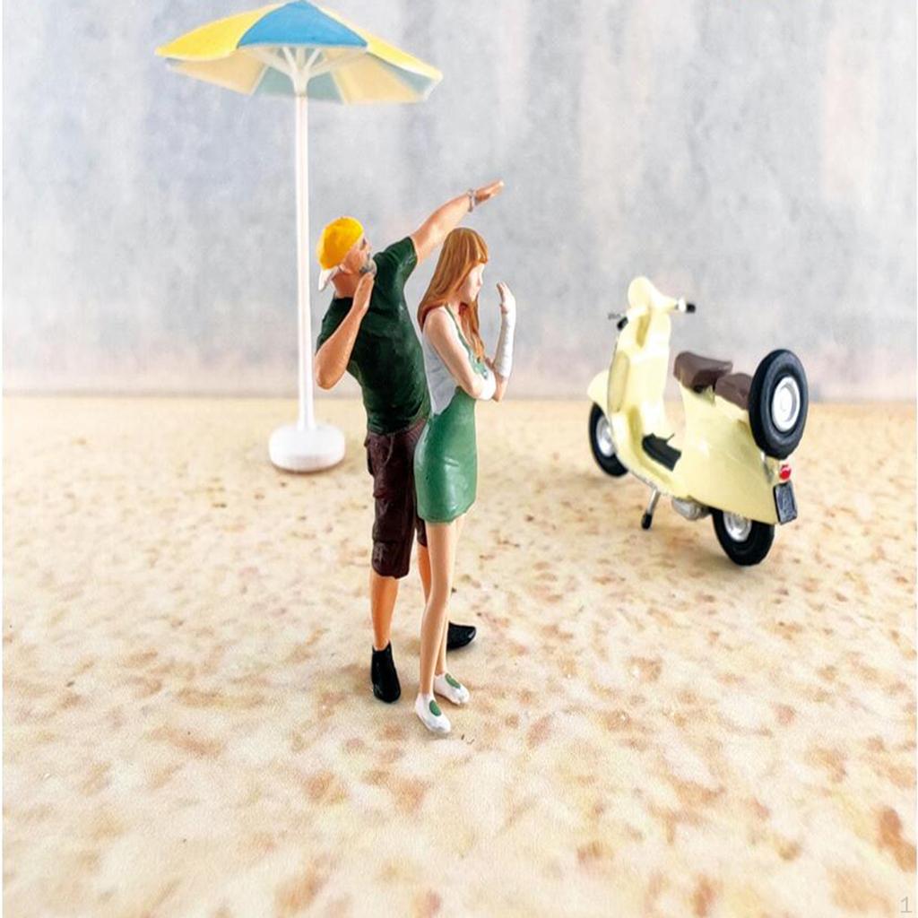 1/64 Figures DIY Projects Desktop Ornament Miniatures Architecture Model Doll Figurines