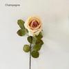 Artificial Burnt Edge Rose Flowers Simulation Silk Flower Bouquet Wedding Party Fake Flower Office Garden Decor Silk Pink Roses