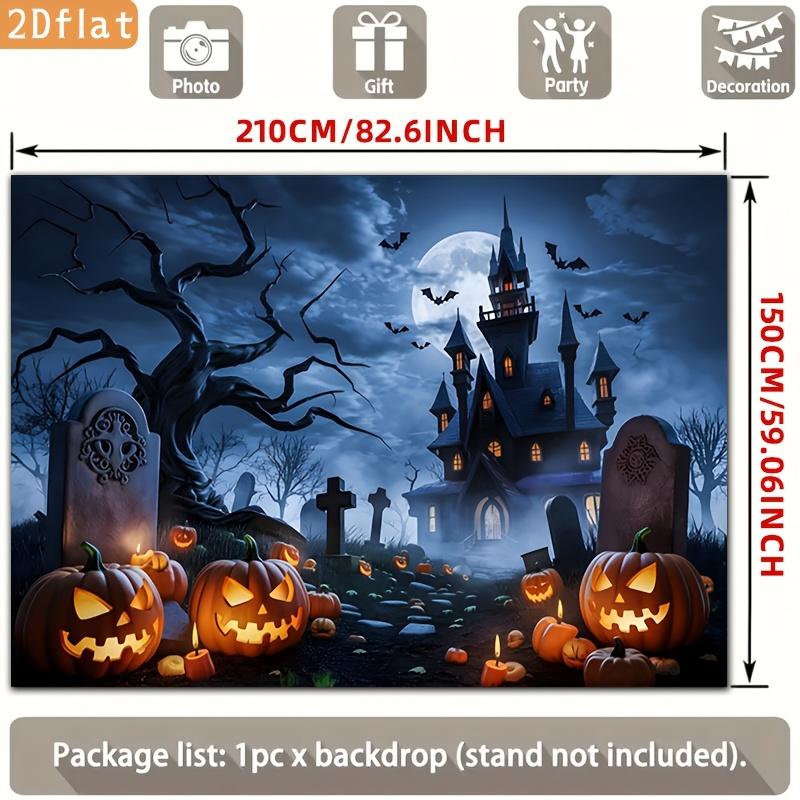 Two-dimensional flat banner 1 piece - Halloween Happy Party Banner. Cartoon style.zyc