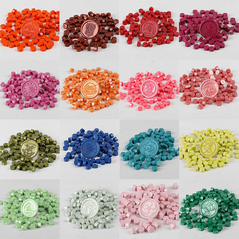 100 Pcs Wax Seal Beads Retro Vintage Wax Seal for Stamps Wax Print Beads Sealing Wedding Birthday Wax Lacquer for Seals HCL001
