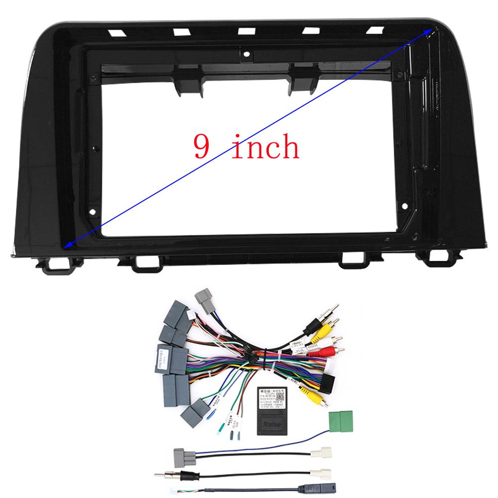 Car Fascia Radio Panel For HONDA CRV 2017 2018 2019 2020 2021 DVD Frame LHD/RHD Panel Adapter Cover Trim 10 inch /9INCH