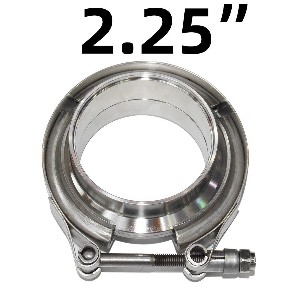 304 Stainless Steel 2“ 2.25"2.5" 3" V band Clamp 3"Inch V-band 2.5 3 Inch Exhaust Flange 76mm Turbo Exhaust Vband V Clamps Kits