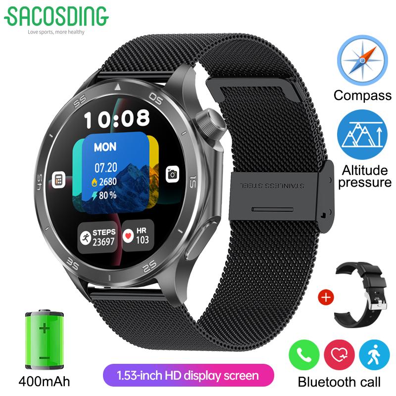 SACOSDING New For OPPO Watch X2 GPS Smart Watch Men High-end Business Men Bluetooth Call IP67 Waterproof Fitness Tracker Smartwatches