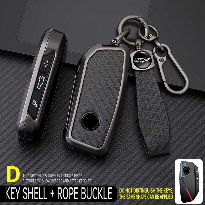 Zinc Alloy Car Key Case Cover Shell Fob For Bmw I7 X7 G07 Lci Ix I20 X1 U11 7 Series G70 G09 Xm U06 G81 M3 Remote Protector
