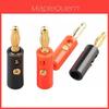 Audio Connector 4mm Gold Plated Lantern Plug With Screws For Diy Hifi Projects