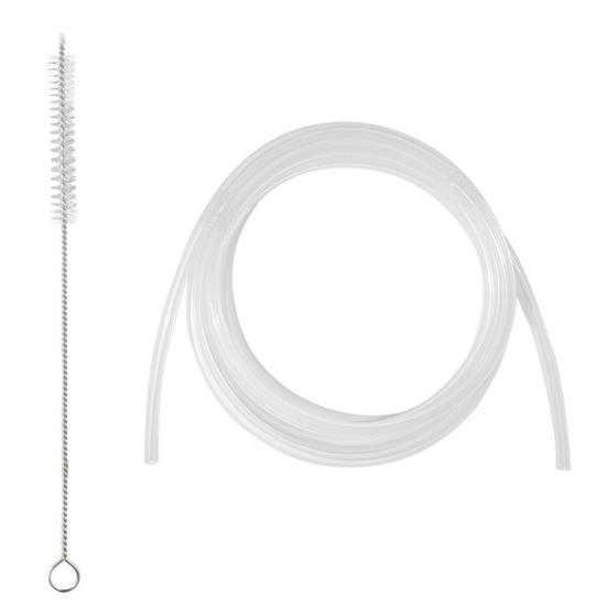 

1 Set Food Grade High Low Temperature Resistant Smooth Replacement Hose Automatic Coffee Machine Silicone Pipe with Cleaning Brush Kitchen Accessories Sets