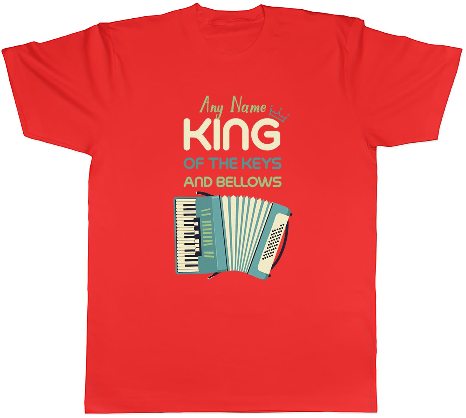 Personalised Accordion Player Unisexs TShirt Tee Gift Top S