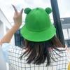 Cute Frog Design Sun Protection Fisherman Hat Children Adults Outdoor Bucket Cap