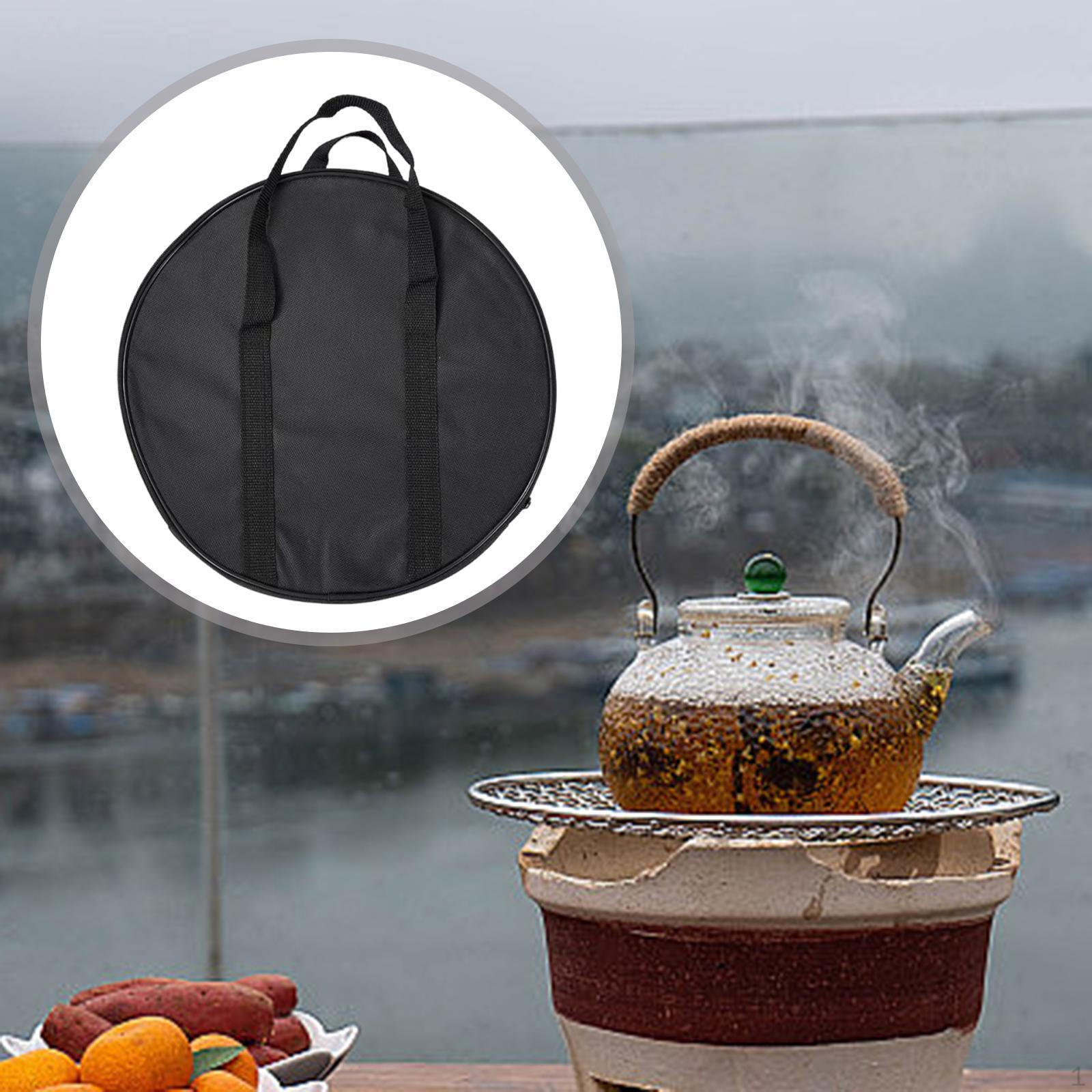 

Сумка для переноски барбекю, Сумка для хранения кухонных инструментов для мужчин Round 33x14cm