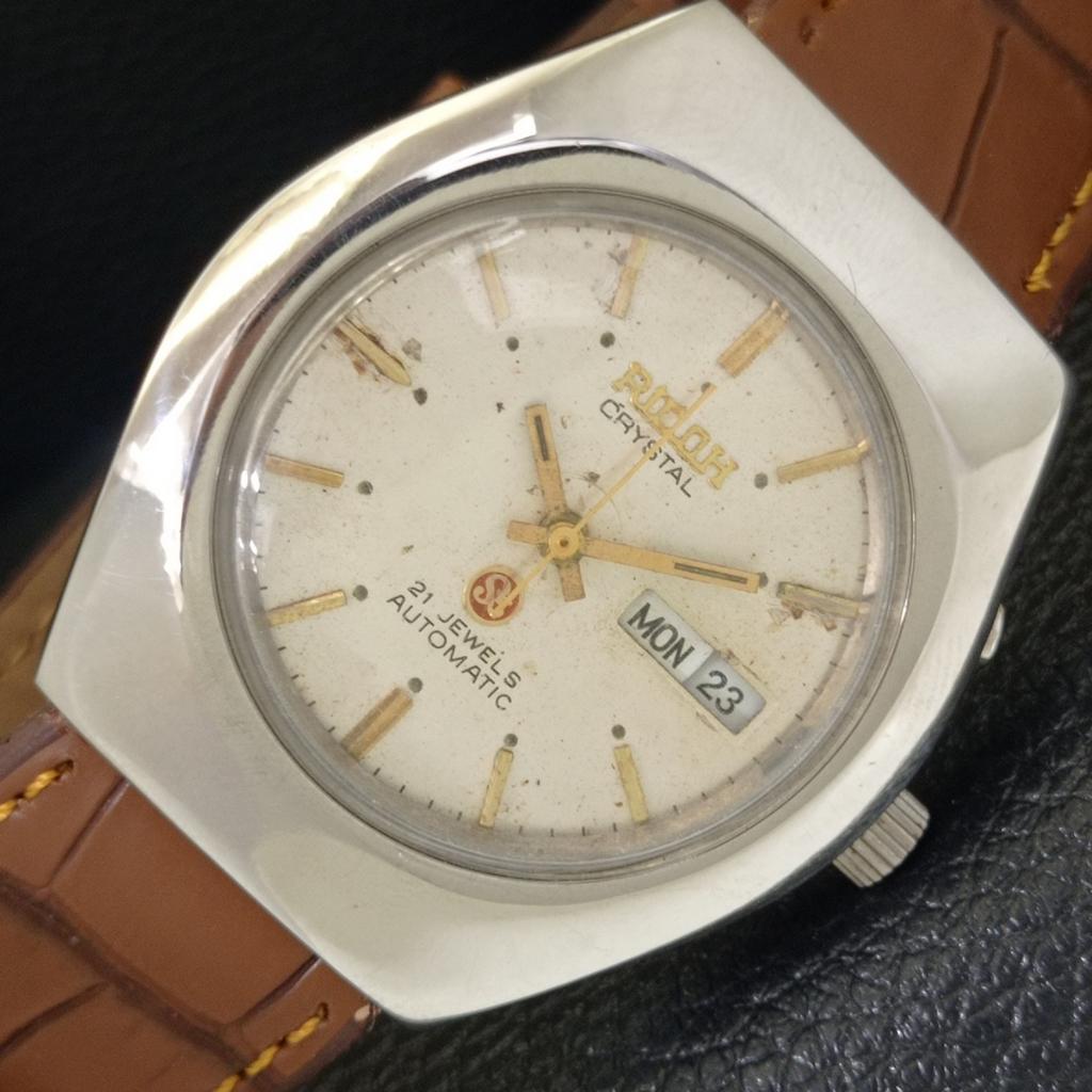 

АВТОМАТИЧЕСКИЕ ВИНТАЖНЫЕ ЧАСЫ RICOH R31 ЯПОНИЯ МУЖСКИЕ ОРИГИНАЛЬНЫЙ ЦИФЕРБЛАТ a703565-1 R213d-a703565