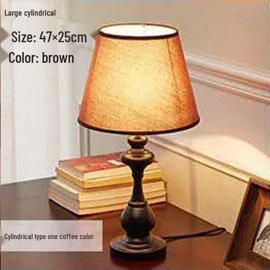 Vintage American LED Table Lamp – Retro Bedside, Office, Hotel Project, or Bedroom Use – Eye Protection & Dimmable Night Light.