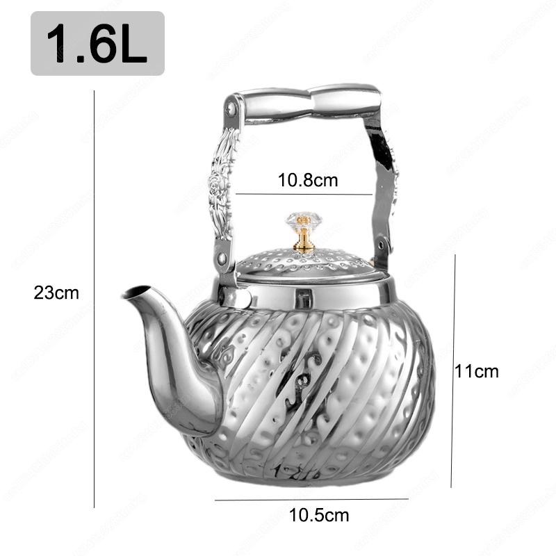 1.2/1.6/2L Czajnik ze stali nierdzewnej z zaparzaczem Srebrny Złoty Młotkowany Sferyczny Czajnik Kuchenny Czajnik do Herbaty na Kuchenkę Indukcyjną
