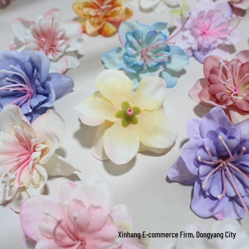 Silk Jasmine Flower Heads for Headdress, Cake & Photography Decorations, DIY Hairpin Craft