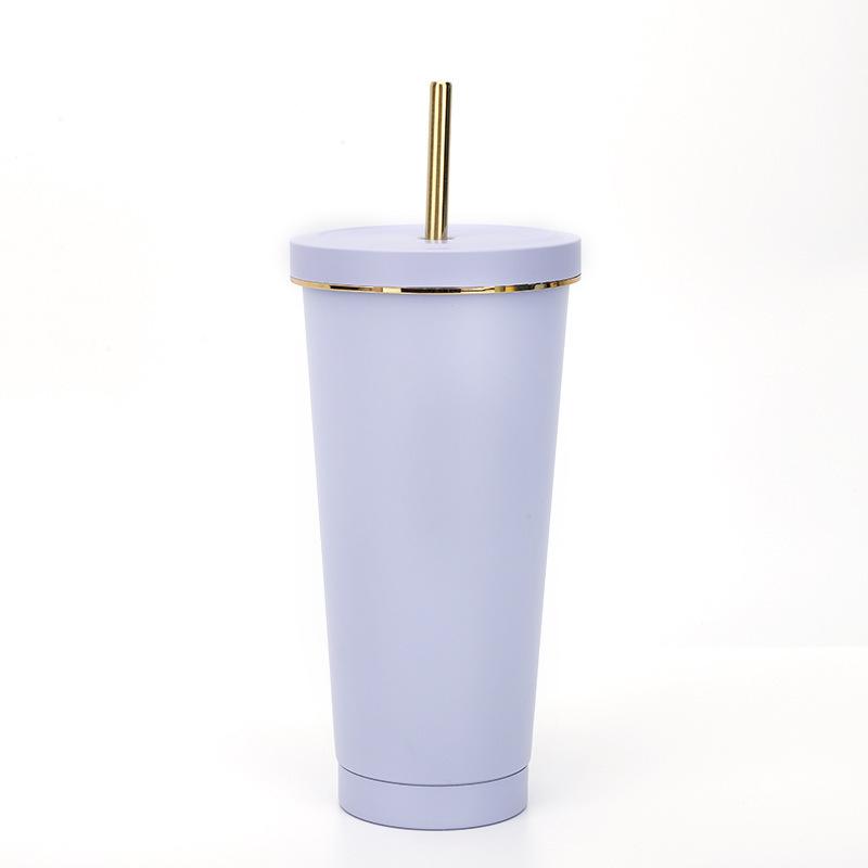 Tazza da caffè in acciaio inossidabile 304 con coperchio Phnom Penh, ventosa, grande capacità, portatile, alla moda, da regalo.