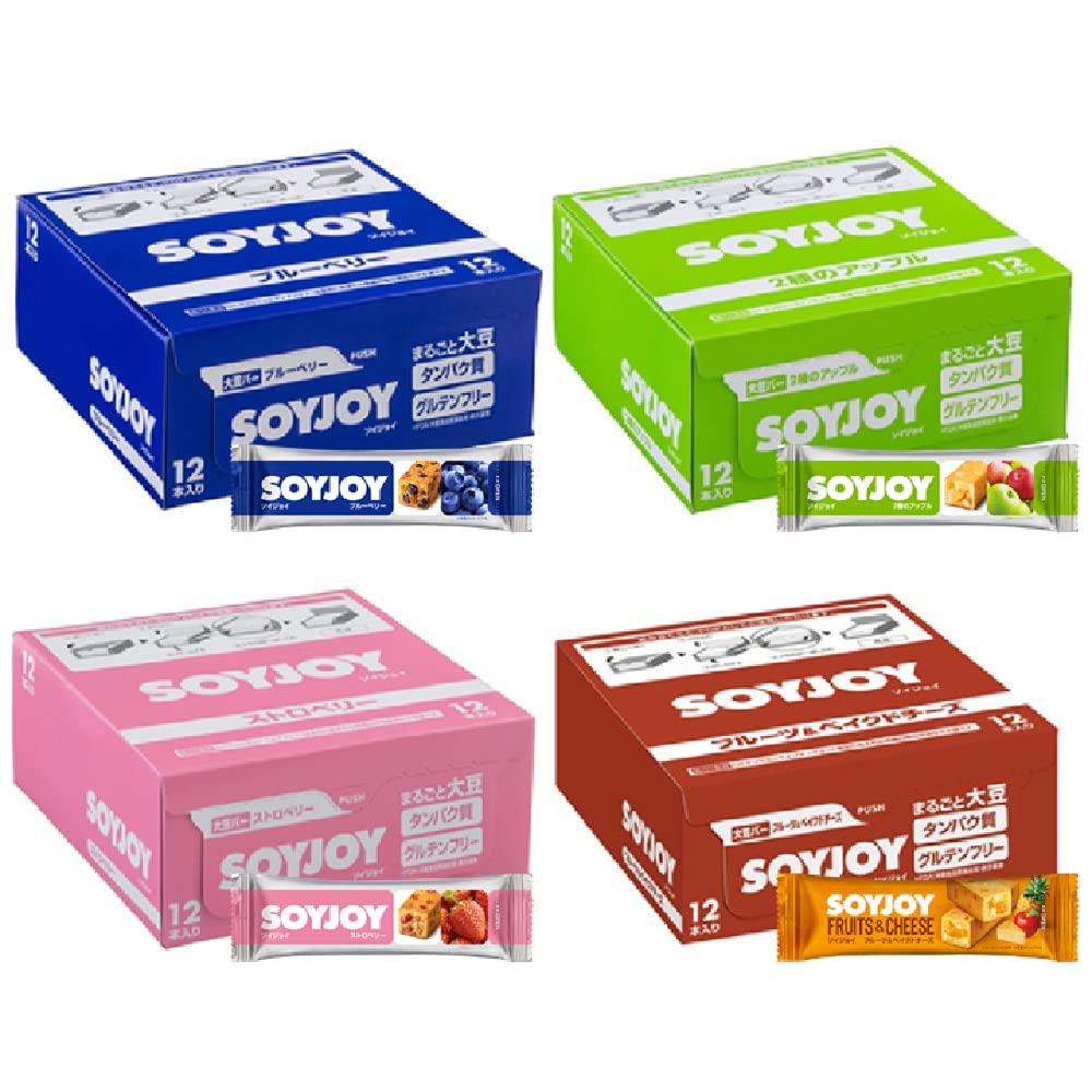 

Otsuka Pharmaceutical Soyjoy Assorted Set kinds of Baked 12 pieces each [Set products] (Blueberry/Strawberry/2 Apple/Fruit & Cheese)