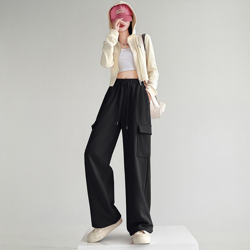 Casual Sweatpants For Women Autumn and Winter New High-waisted Loose Harlan Straight-leg Leggings American Overalls