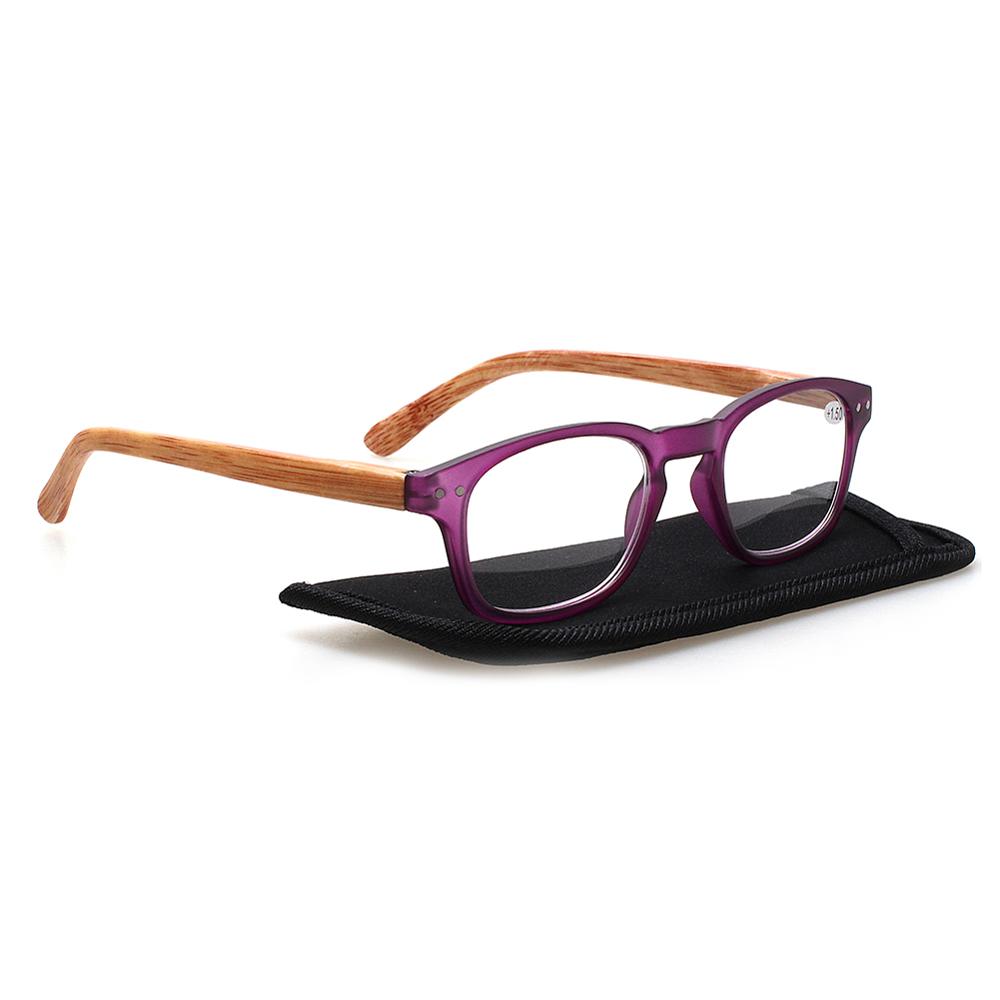 Wood Grain Mirror Legs Reading Glasses Spring Hinge Men Women Hd Reader Diopter +1.0+2.0+3.0+5.0+6.0