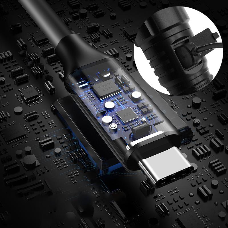 White Laser Flashlight, Multi-functional, Outdoor Portable Long-beam Searchlight, Power Bank, Strong Light Flashlight