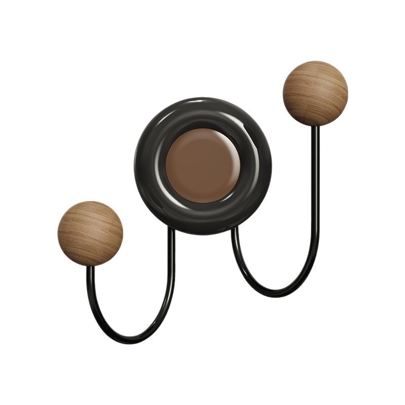 

Household Double Ball Suction Cup Hook, No Punching Hole, Wall Mounted Coat Hook At The Back Entrance, Key Hook, Bathroom Hook