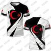 2026 New Turkish Flag Print Soccer Jersey For Men T-Shirt Summer Quick-Drying Sports Short Sleeve Tees Casual Kids/Adult Tops
