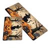 huaqianguhh 2Pcs/Set Halloween Kitchen Rugs, Anti Slip Absorbent Floor Mats, Pumpkin Black Cat Ghost Designs, Decorative Rugs for Living Room Bathroom
