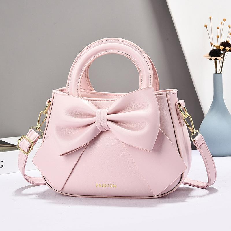 

Elegant Korean Style Butterfly Knot Women s Bags Soft PU Leather Shoulder Bag for Women Fashionable Trendy Small Handbag women 22x9x15.5cm
