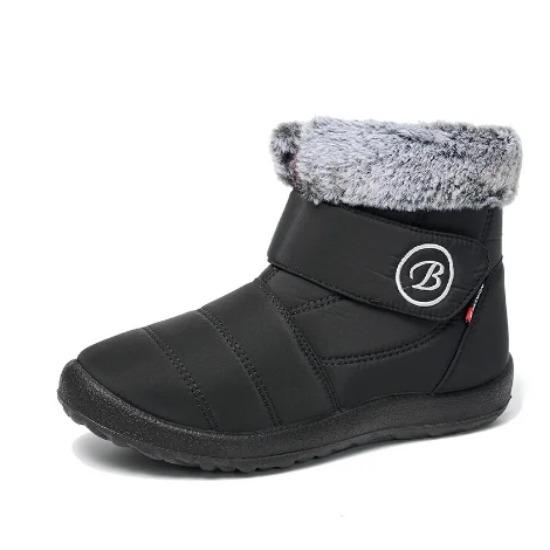 Chaussures pour femmes Nouvelles chaussures montantes en coton Mode Protection contre le froid Chaleur Ajout de polaire Bottes de neige pour femmes Bottes en coton d'hiver