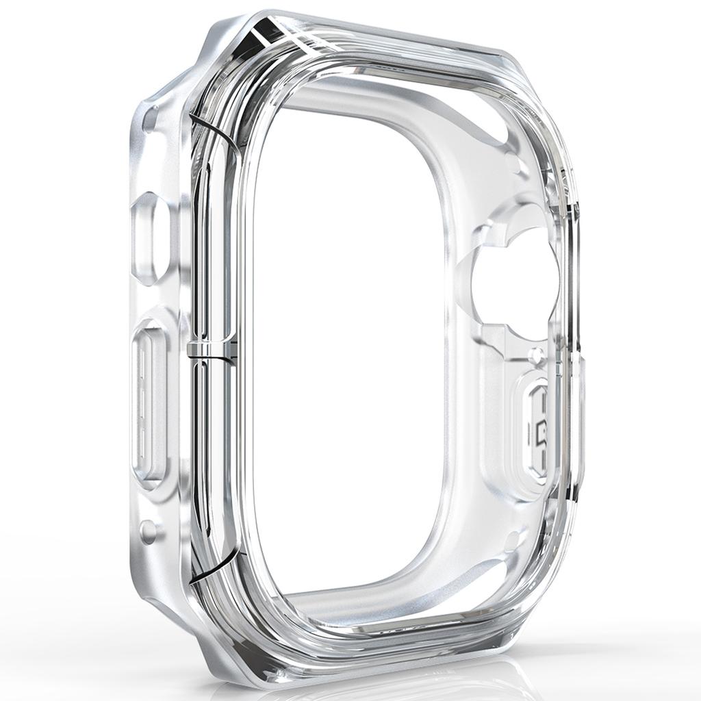 For Apple Watch Series 7/8/9 45mm Watch Frame Case PC+TPU Smartwatch Edge Protector