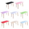 4/6/8Ft Stretch Table Cover Elastic Edge Design Wrinkle-Resistant Seamless Fit Easy Installation