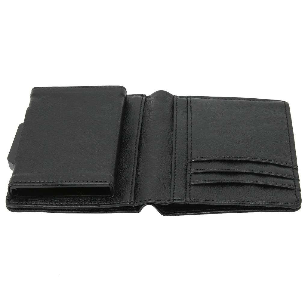 Business Name Card Holder Leather Multi Card Case Bag Wallet for Men and Women GiftBlack x‑54#