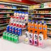 1 buc organizator transparent din acril cu mai multe straturi pentru afișarea băuturilor pe birou, raft de depozitare multifuncțional pentru bere, cola, băuturi răcoritoare la doză