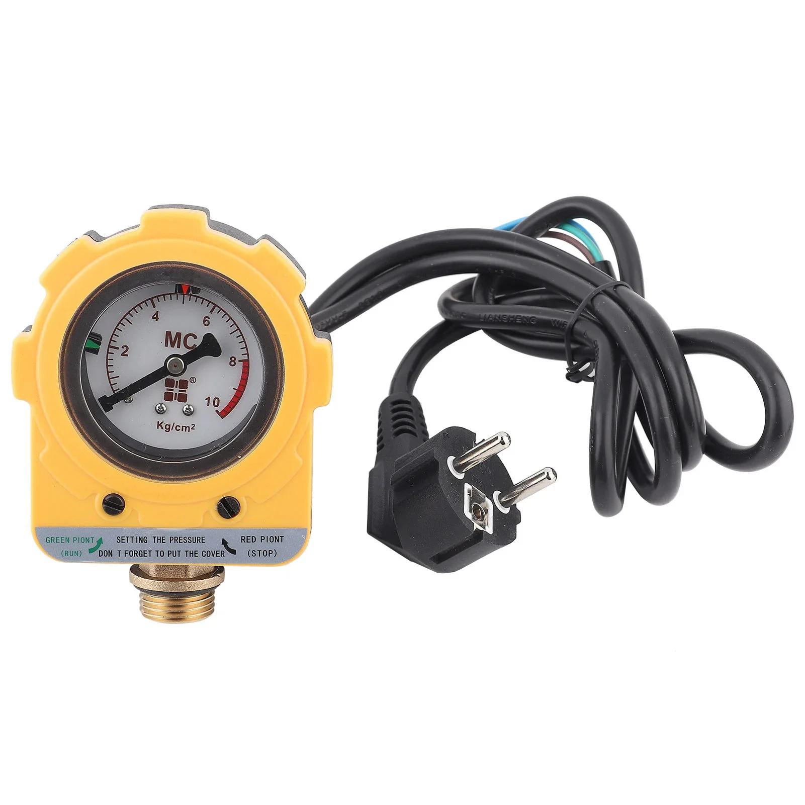 

10 bars Pressure switch 220V 10 Pressure Controller Unit Electronic Switch for Water Pump (EU Plug) Pressure control switch