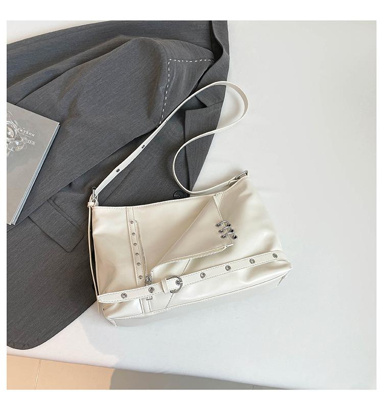 Уличный панк мода сумка-тоут металлическая пряжка сумка-мессенджер 2025 новая модная личность плечевая сумка