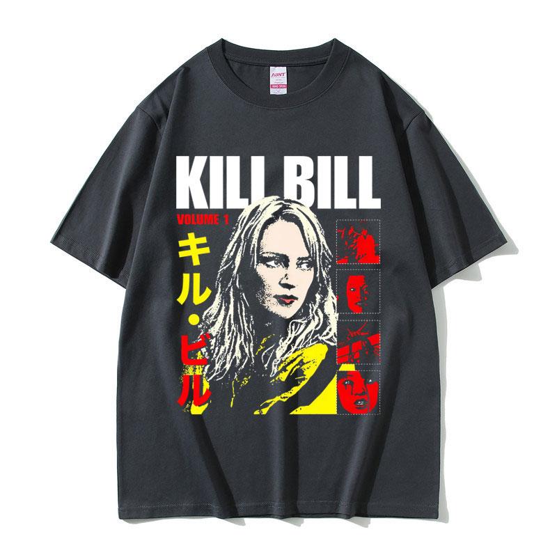 

Famous Director Quentin Tarantino Movie Kill Bill Uma Thurman Play The Bride T-shirt Men Women Casual Vintage Fashion T Shirt 3XL