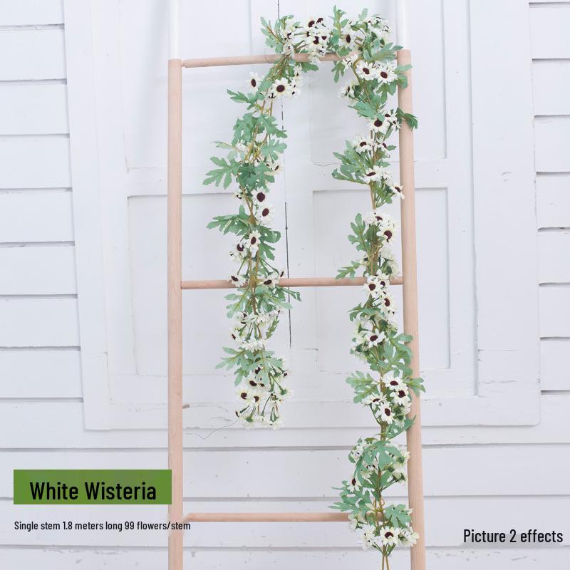 Artificial Rattan Rose Vine for Ceiling & Wall Decor - Wedding & Pipe Covering