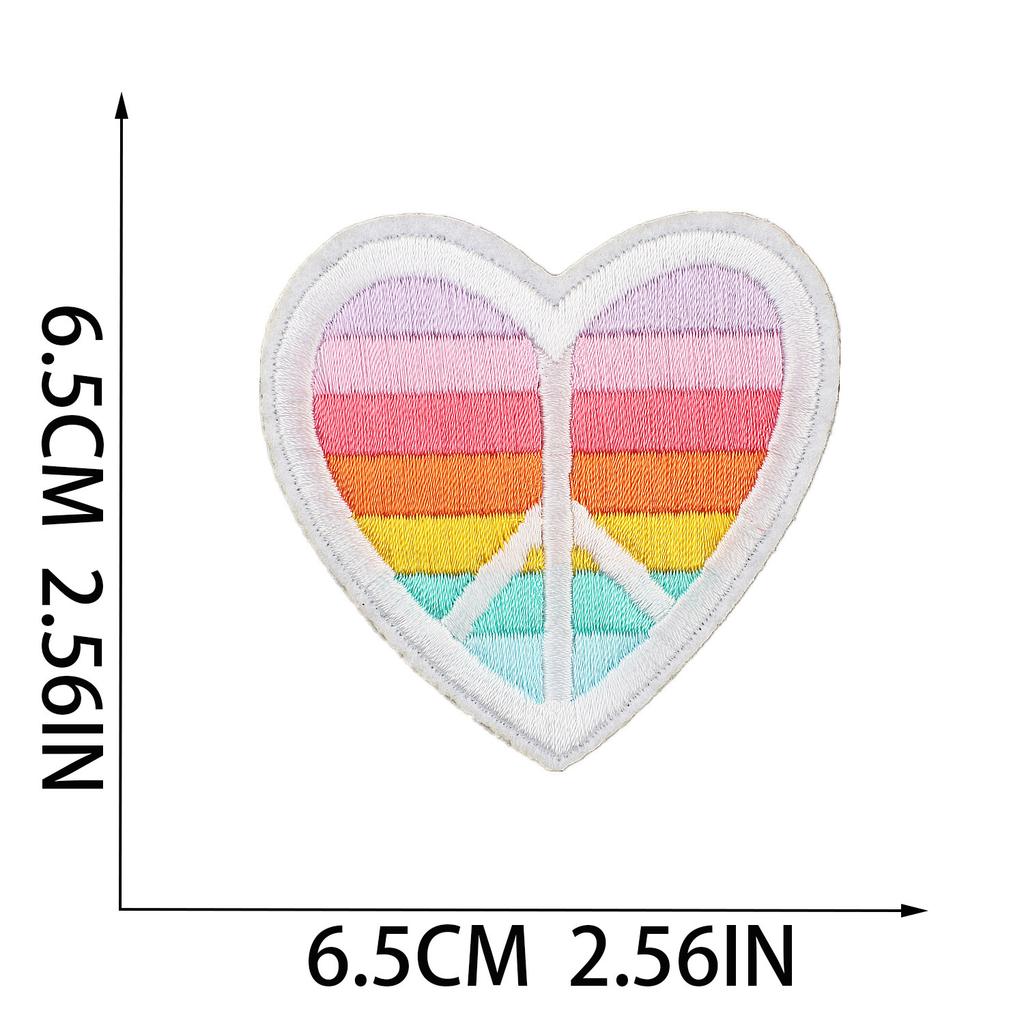 New Pink Butterfly Embroidery Cloth Sticker Cartoon Bus Patch Sticker Bag Decoration Flower Embroidery Label