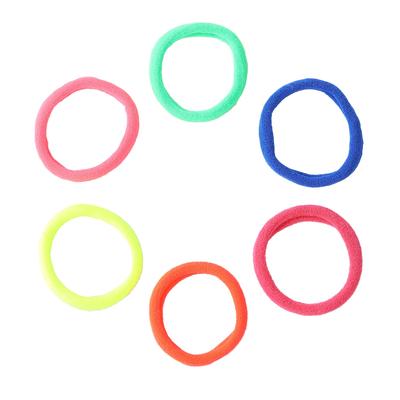 Estele Multicolor Highly Tight Plain Hair Bands for Women/girls (Pack of 6)