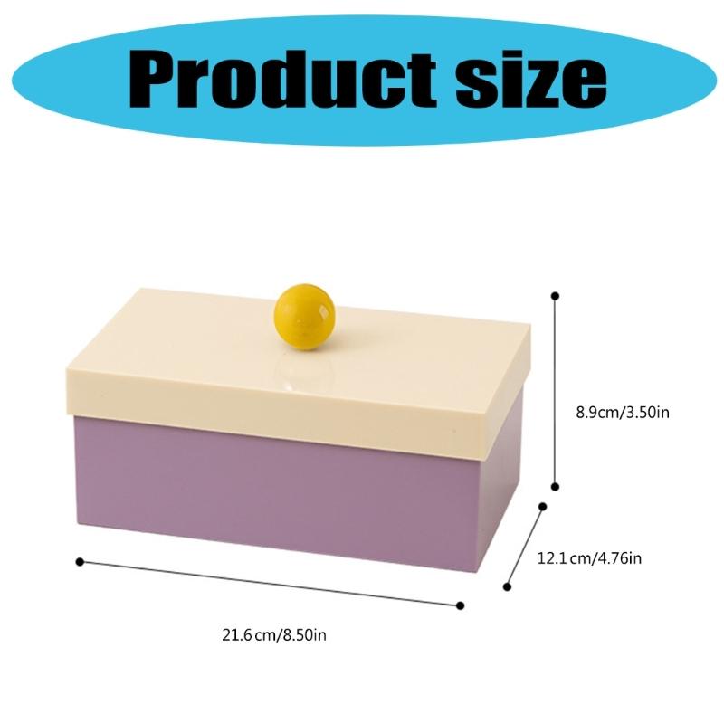 Stylish Ball Handle Lid Design Storage Container With Dividers Multipurpose Dustproof Box For Home And Office Use