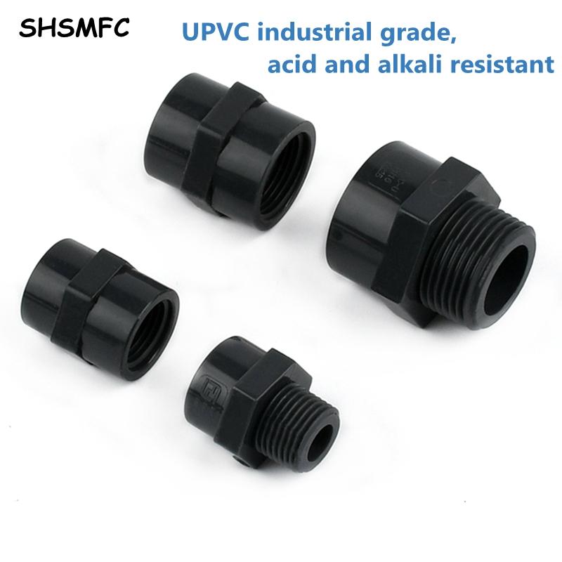 1/2" ~2" Male/Female Thread To 20~75mm UPVC Water Connector Aquarium Fish Tank Irrigation Water Pipe Fitting UPVC Accessories