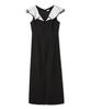 Lily Brown Switch Dress LWFO252103 Black Two-Tone Women's