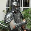 Armură Neagră de Luptă Pitică Purtabilă Costum Cosplay Războinic Moria pentru LARP, Joc de Rol Fantasy Halloween