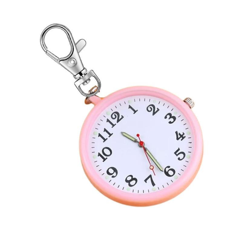 Portable Anti Shock Digital Keychain Timepiece For Outdoor Enthusiasts Seniors Traveler Lightweight Wearable Accessory