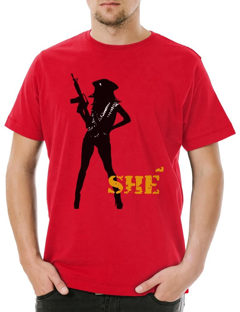 

She Guerrilla Logo Men s T-Shirt Symbol Sign Road Machete Movie Che Guevara 3XL